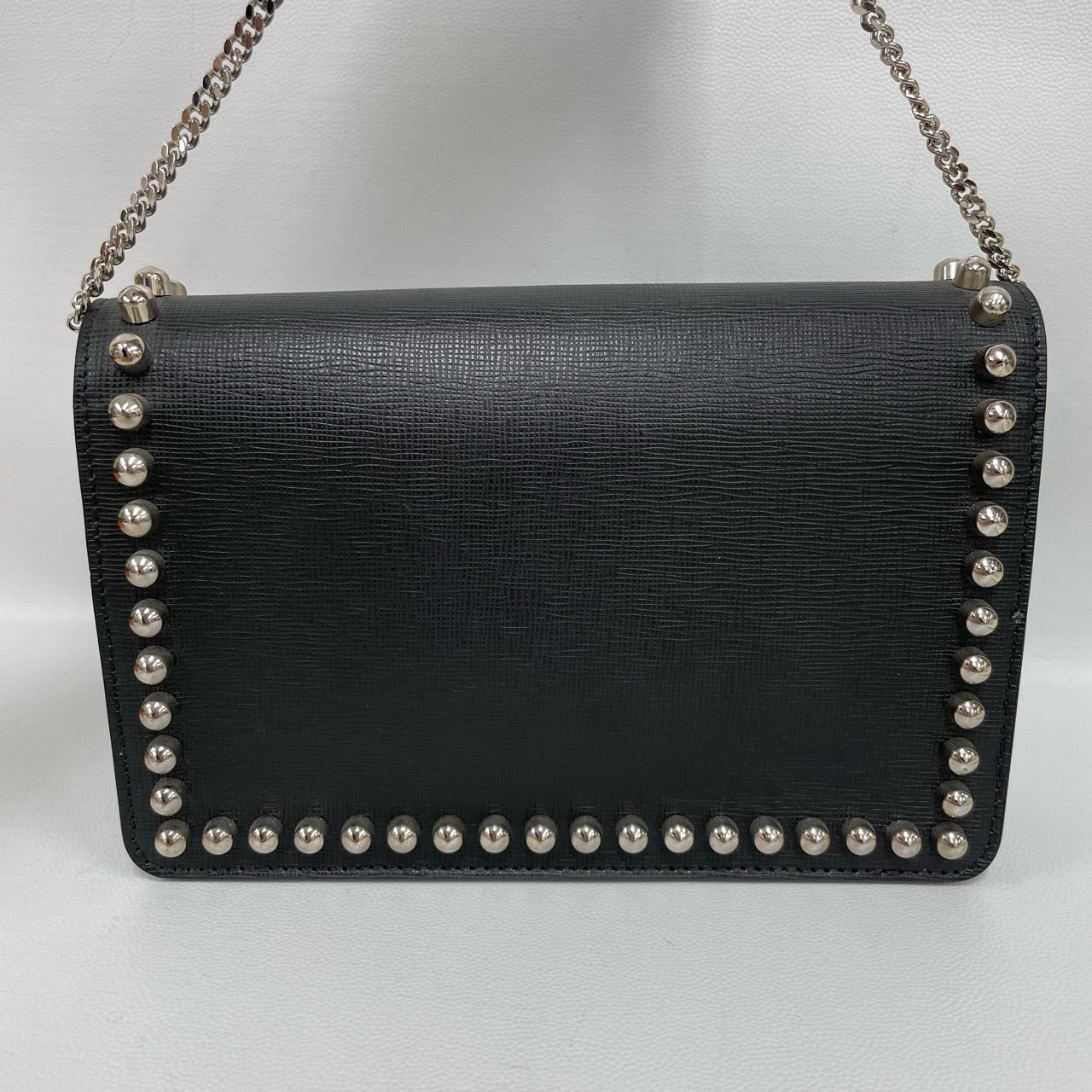 Fendi - Karl Lagerfeld WOC - Textured leather, fur - Black - (mini)