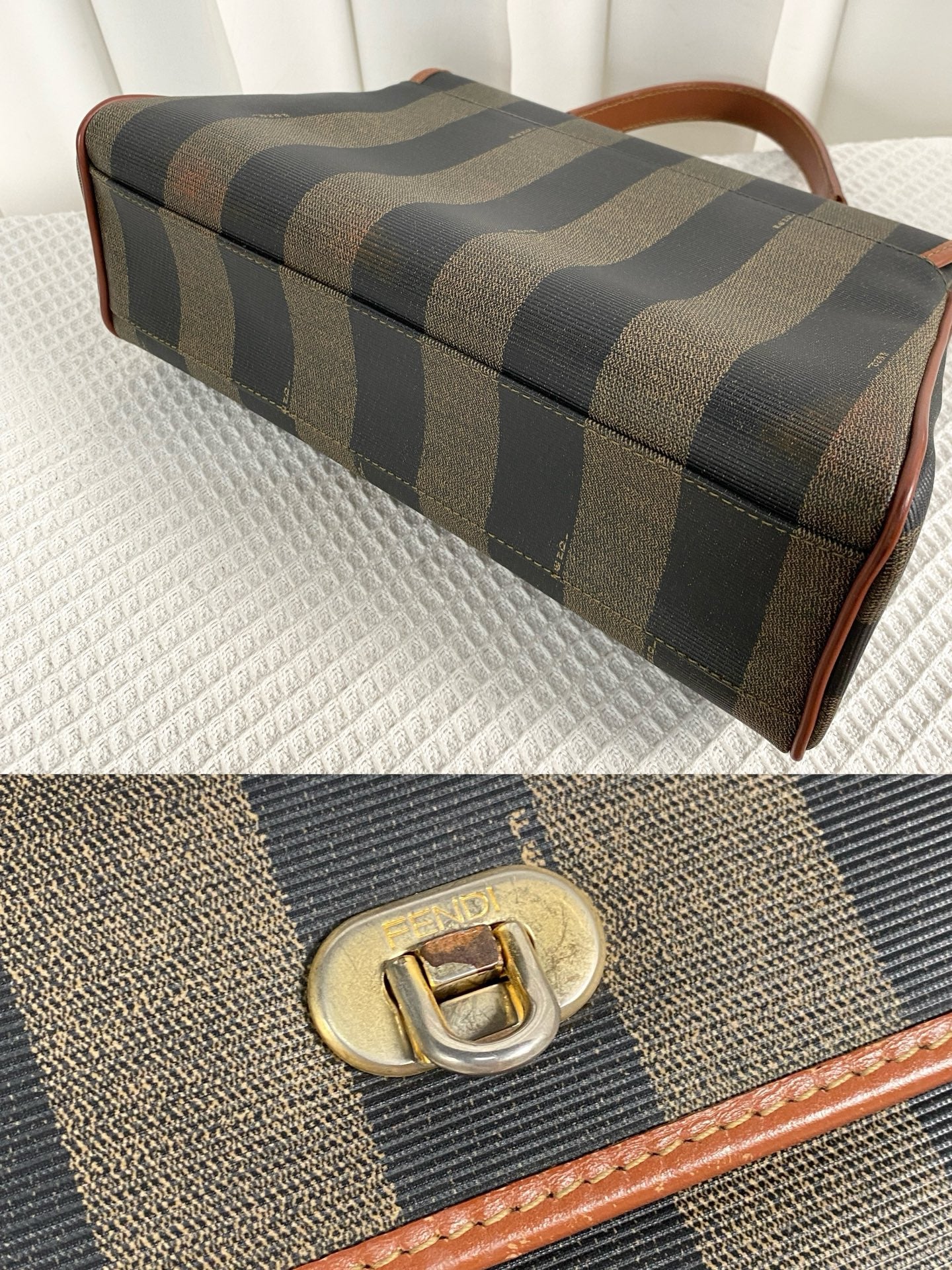 Fendi - Kelly - Leather - Brown - (medium)