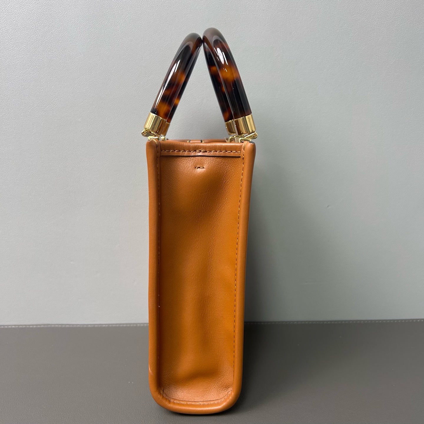 Fendi - Mini Sunshine Tote - Leather - Brown - (mini)