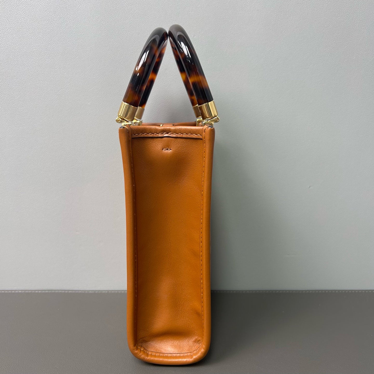 Fendi - Mini Sunshine Tote - Leather - Brown - (mini)