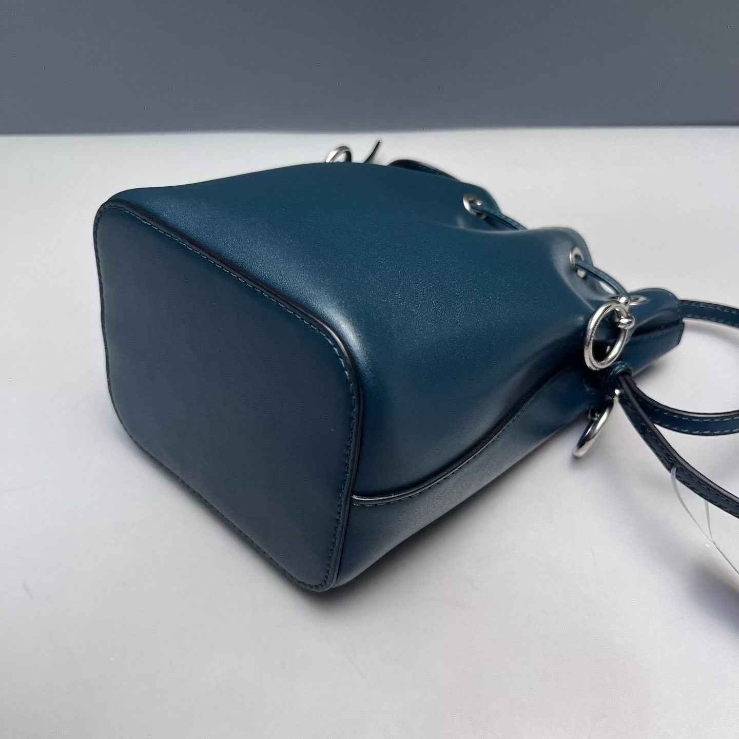 Fendi - Mon Tresor - Cowhide leather with pebbled grain - Deep Teal with Silver-Tone Hardware - (mini)