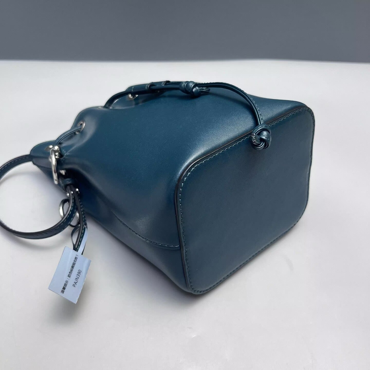 Fendi - Mon Tresor - Cowhide leather with pebbled grain - Deep Teal with Silver-Tone Hardware - (mini)