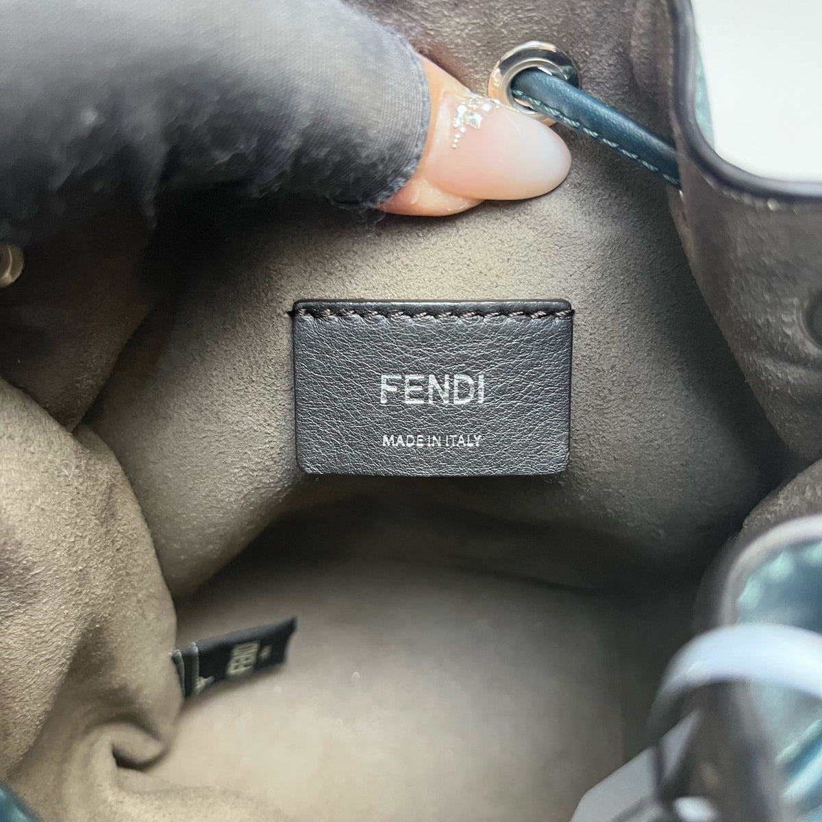 Fendi - Mon Tresor Mini - Leather - Blue - (mini)