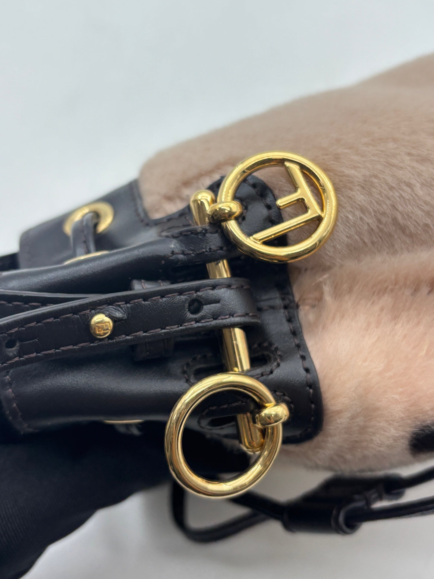 Fendi - Mon Tresor - Pony-style calfskin and Leather - Beige - (mini)