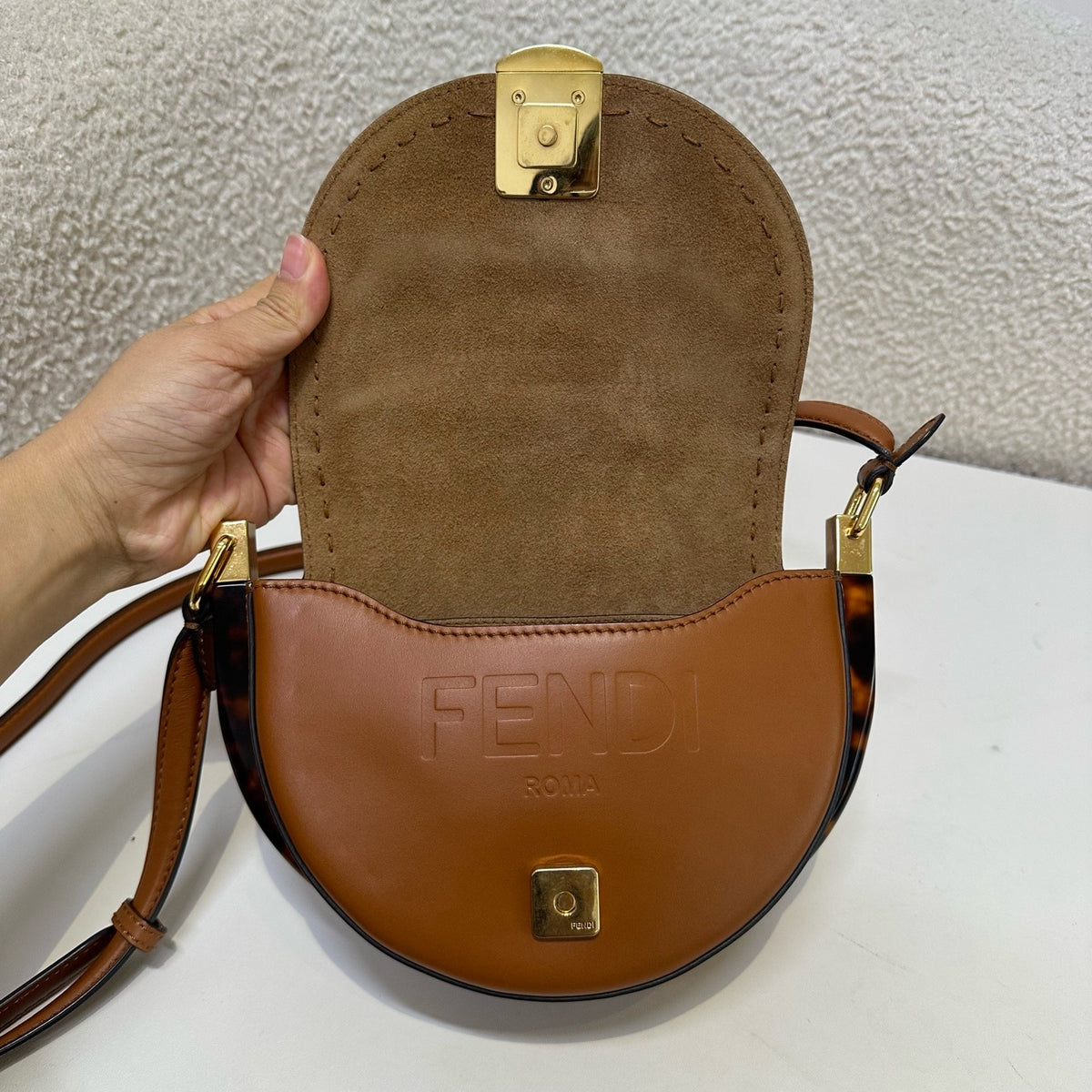 Fendi - Moonlight Small - Leather - Camel - (Small)