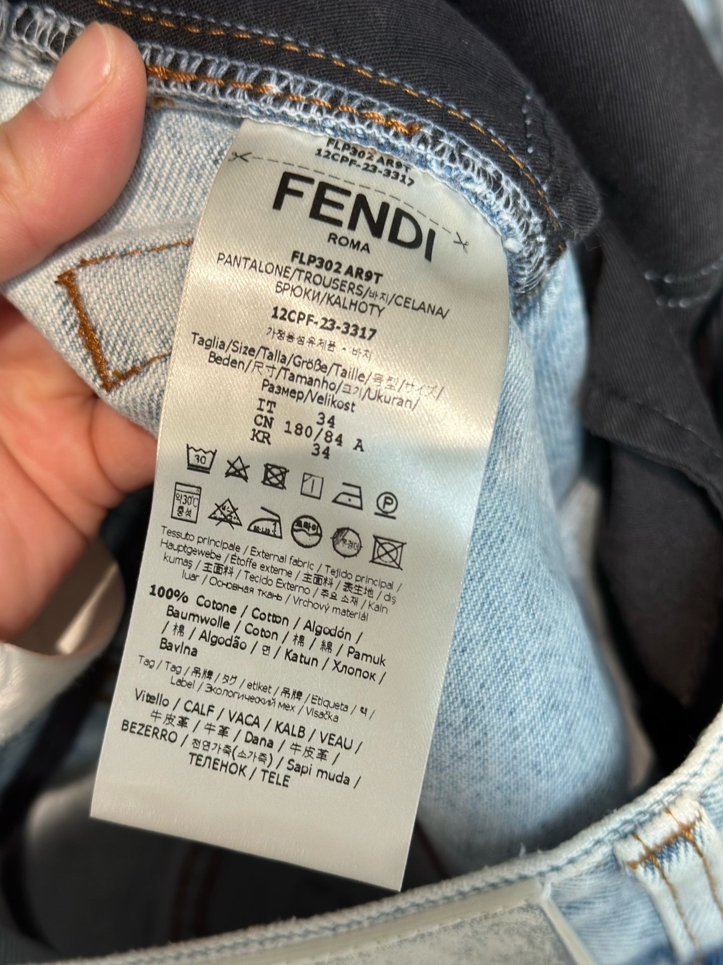 Fendi - Other - Denim - Jeans - Blue - (34)