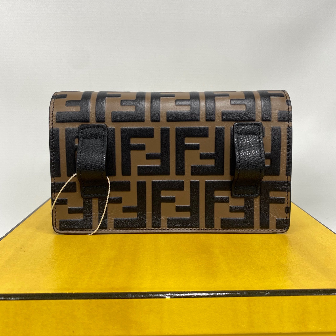 Fendi - Other - Grained leather and coated canvas - Black, Brown, Red with Gold-Tone Hardware - (mini)