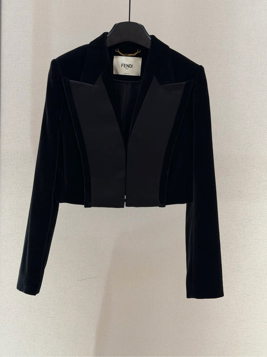 Fendi - Other - Velvet - Black - (38)