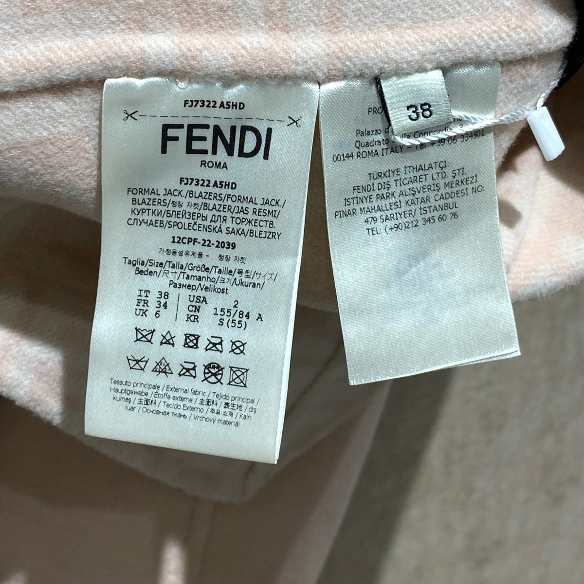 Fendi - Other - Wool - Pink - (34)
