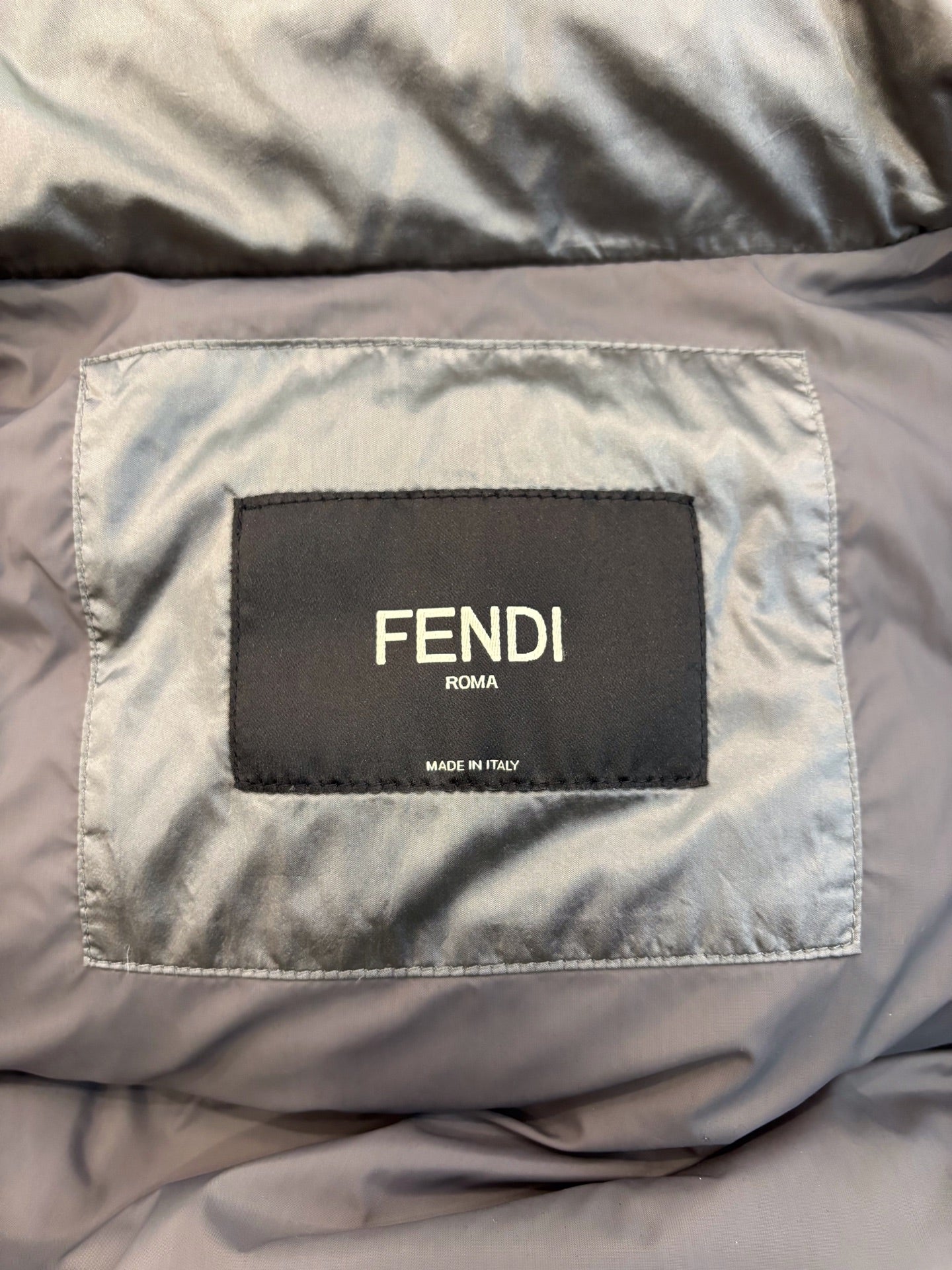 Fendi - Owl Eye Down Jacket - Polyamide with goose down filling - Grey - (48)