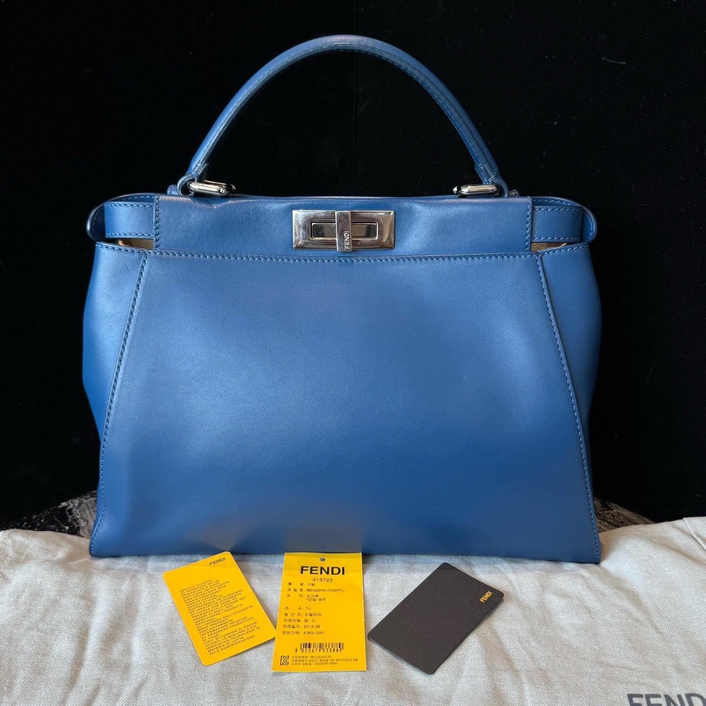 Fendi - Peekaboo - Calfskin - Blue - (medium)
