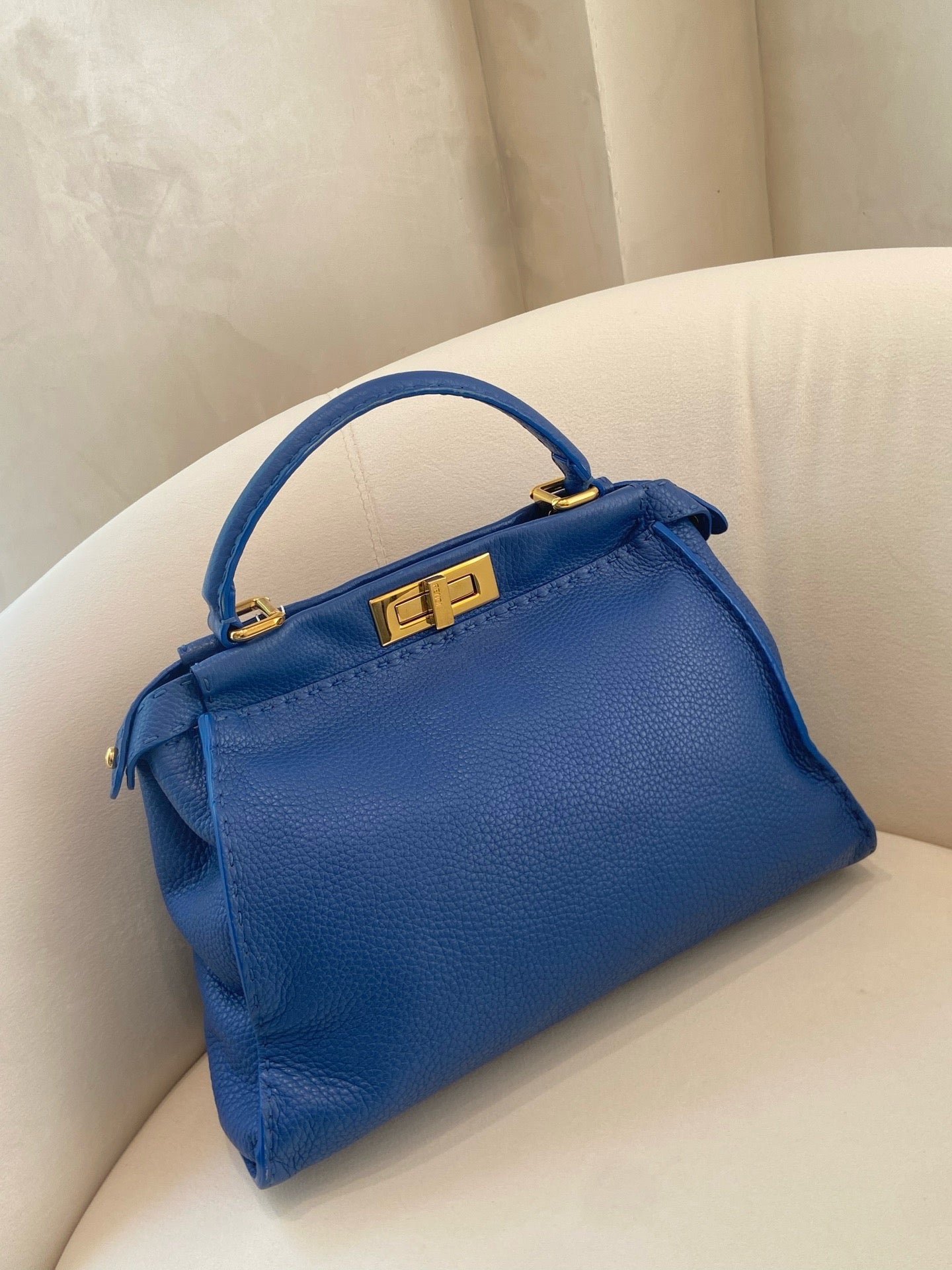 Fendi - Peekaboo - Calfskin - Blue - (medium)