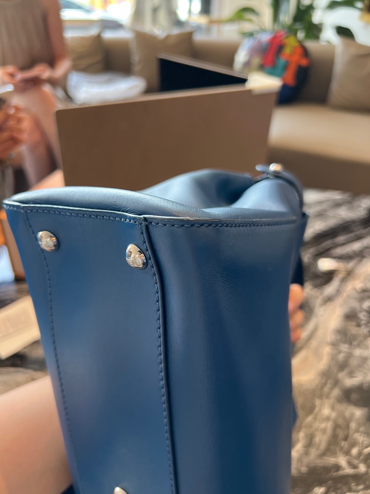 Fendi - Peekaboo - Calfskin - Blue - (medium)