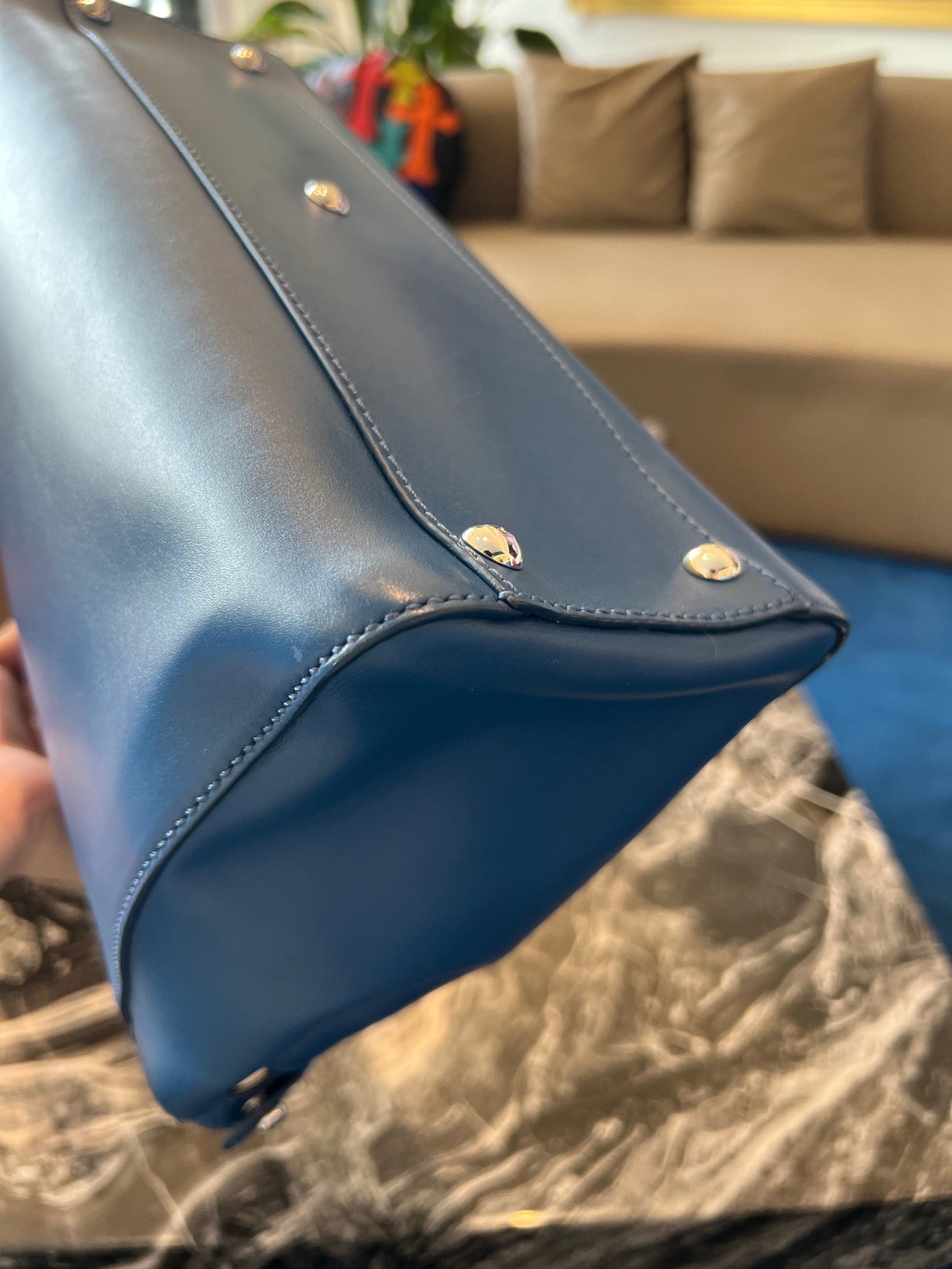 Fendi - Peekaboo - Calfskin - Blue - (medium)