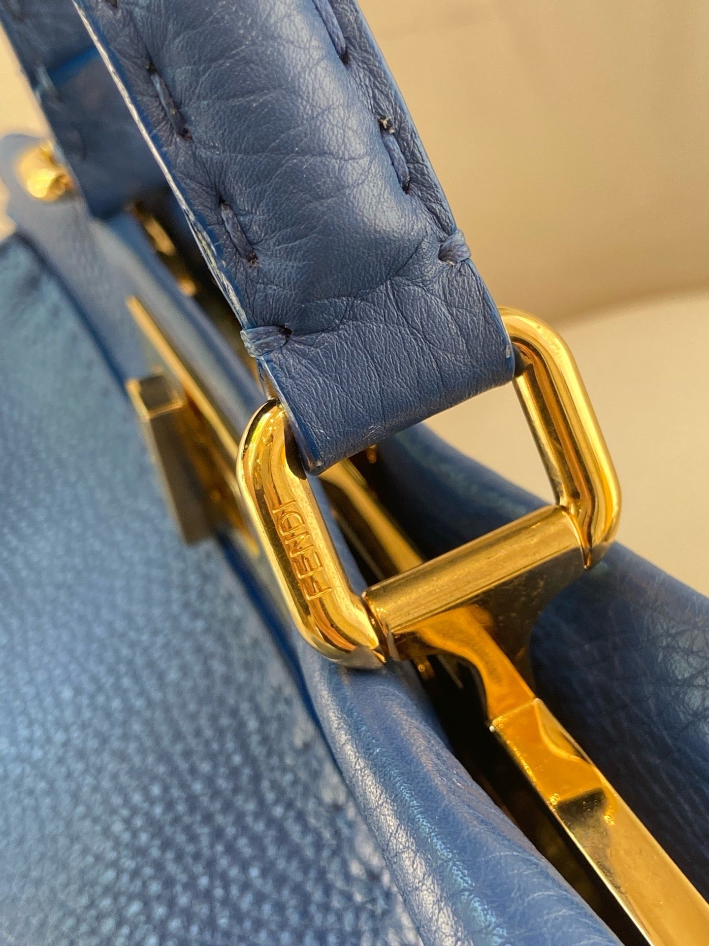 Fendi - Peekaboo - Calfskin - Blue - (medium)