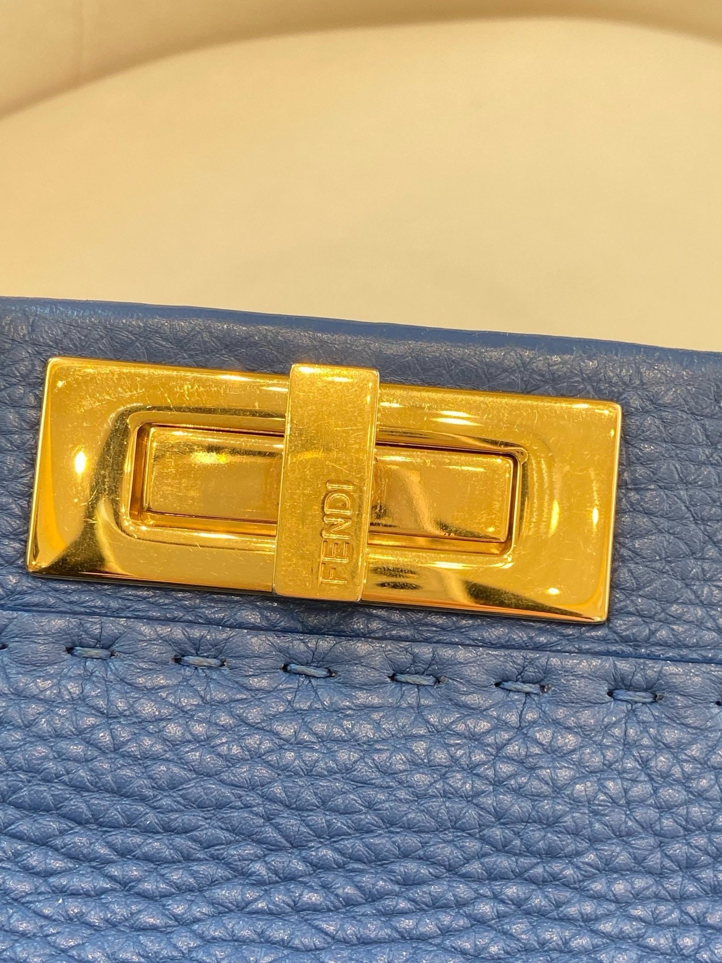 Fendi - Peekaboo - Calfskin - Blue - (medium)