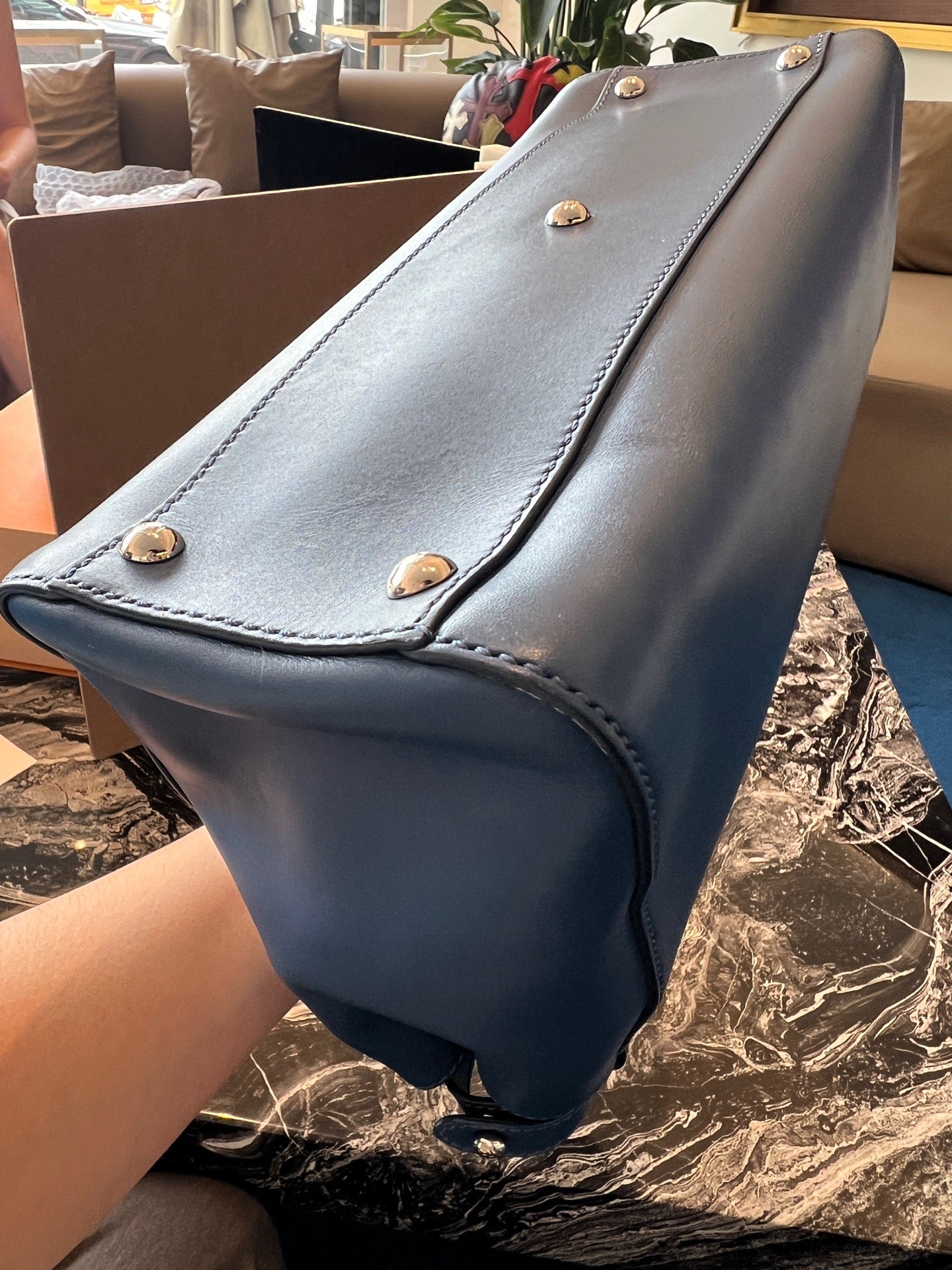 Fendi - Peekaboo - Calfskin - Blue - (medium)