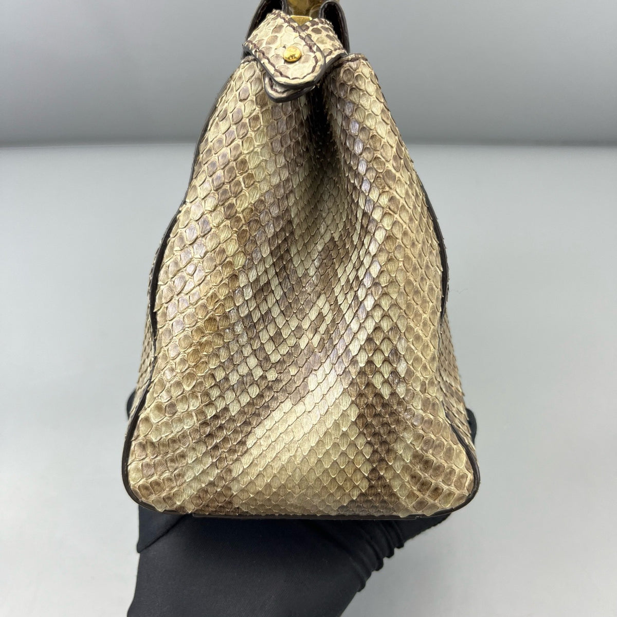 Fendi - Peekaboo - Exotic leathers - Python - Beige - (small)
