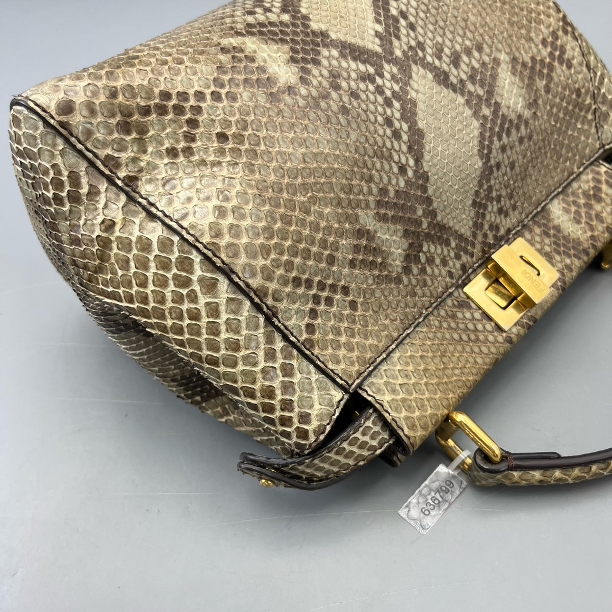 Fendi - Peekaboo - Exotic leathers - Python - Beige - (small)