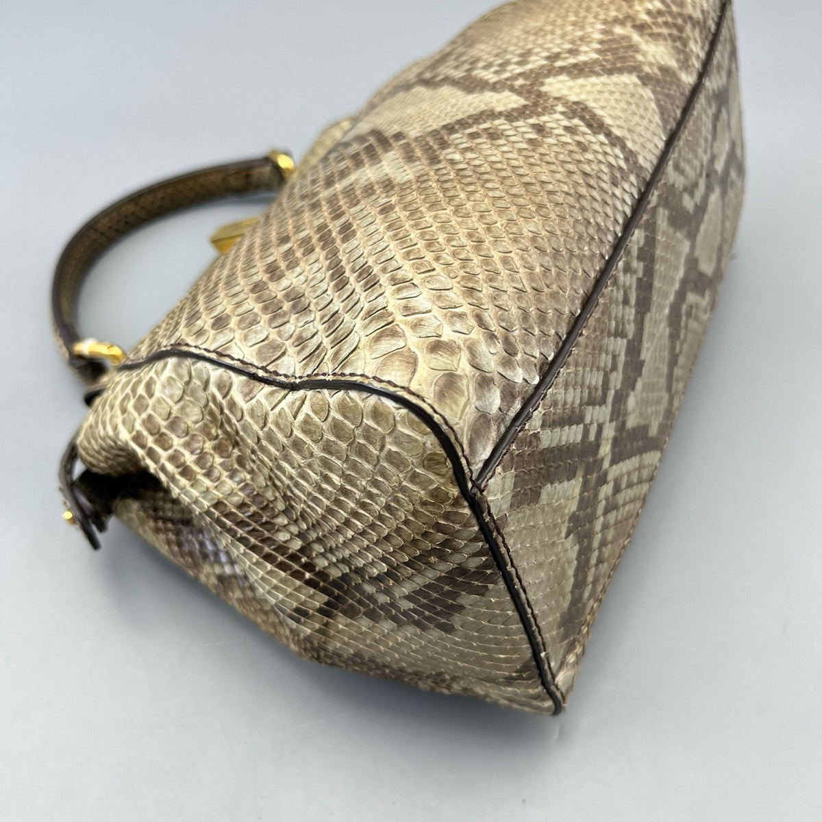 Fendi - Peekaboo - Exotic leathers - Python - Beige - (small)
