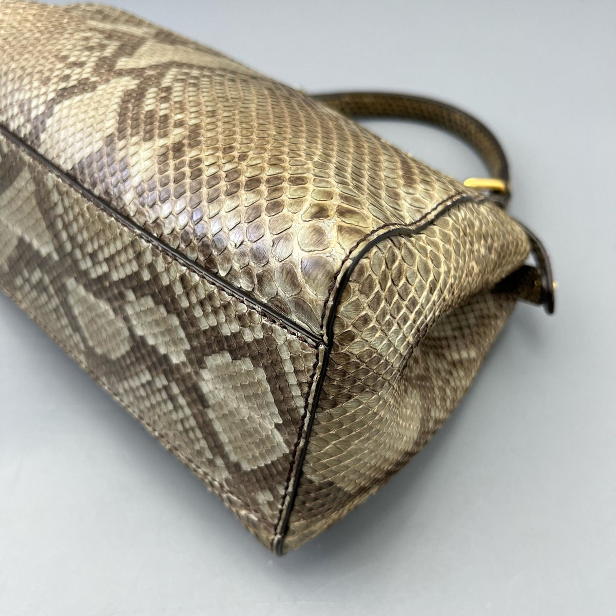 Fendi - Peekaboo - Exotic leathers - Python - Beige - (small)