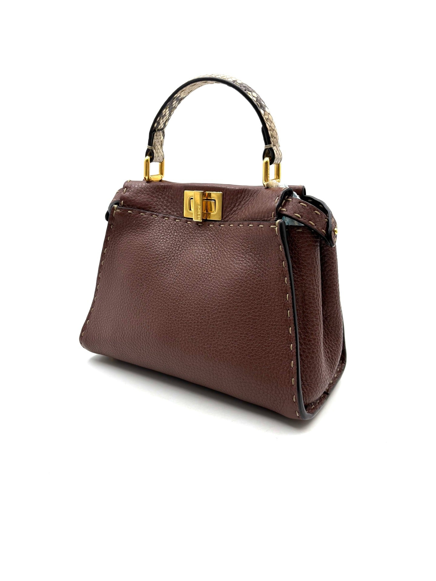 Fendi - Peekaboo Iconic - Leather - Brown - (mini)