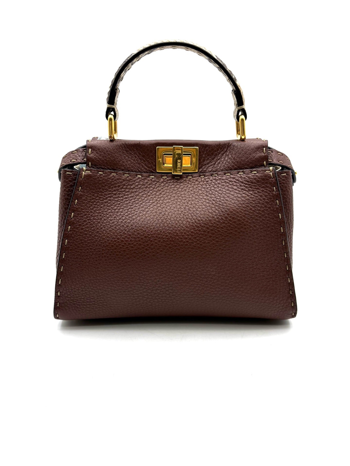 Fendi - Peekaboo Iconic - Leather - Brown - (mini)
