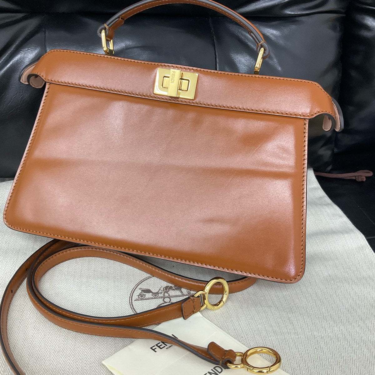Fendi - Peekaboo ISeeU - Leather - Camel
