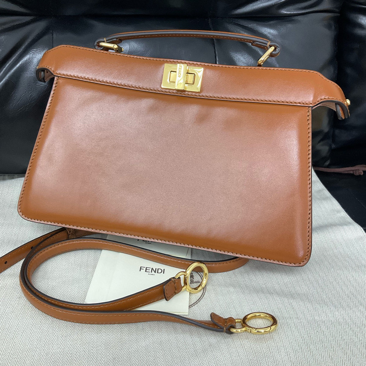 Fendi - Peekaboo ISeeU - Leather - Camel