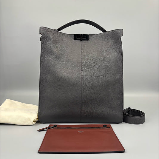Fendi - Peekaboo ISeeU - Leather - Grey - (large)