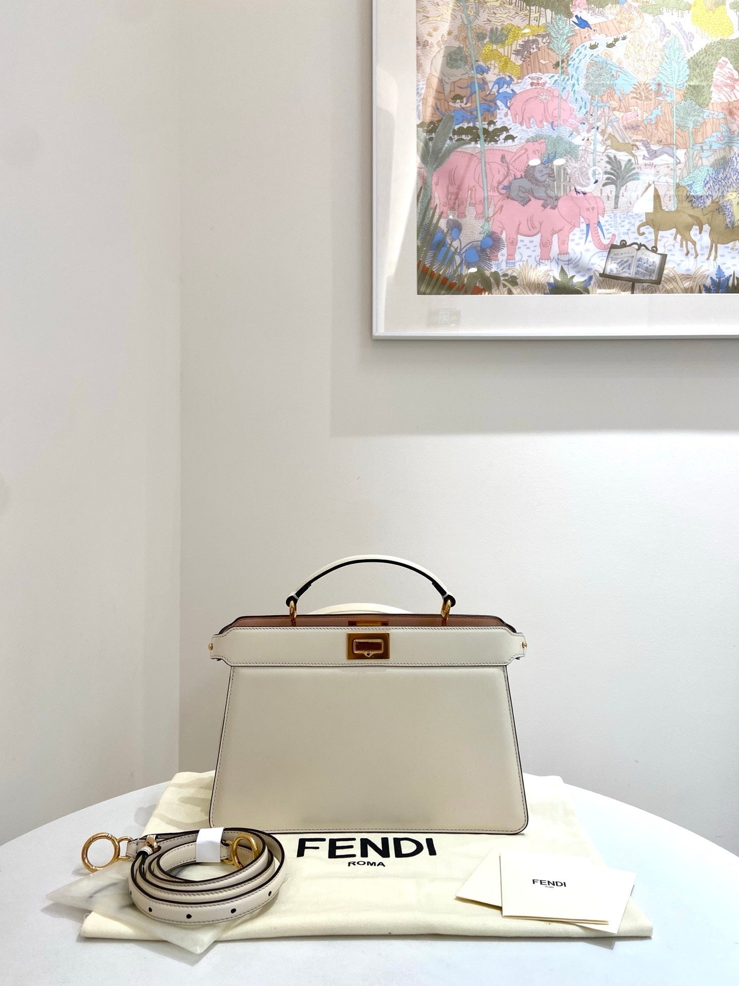 Fendi - Peekaboo Iseeu - Leather - White - (mini)