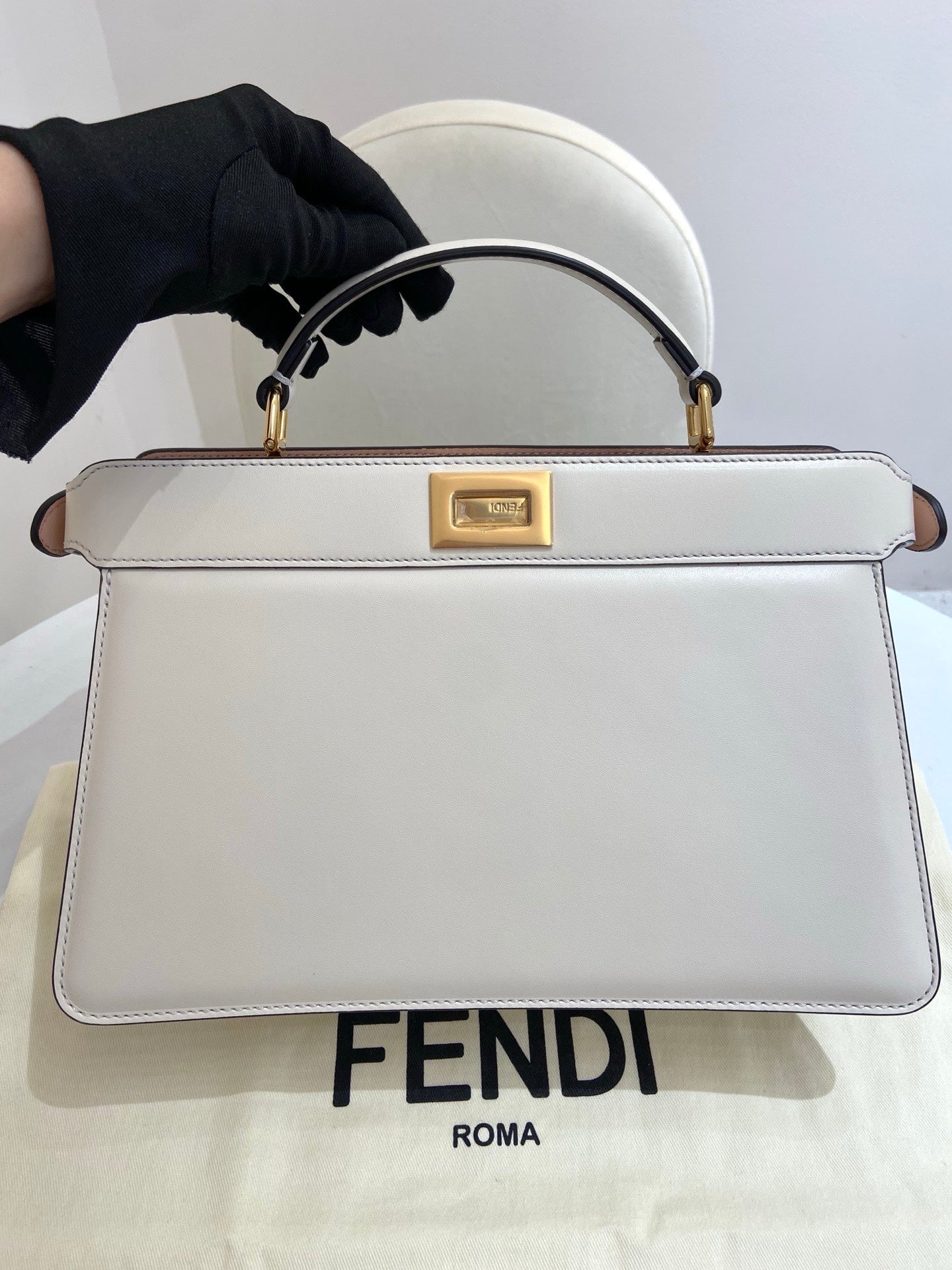 Fendi - Peekaboo Iseeu - Leather - White - (mini)