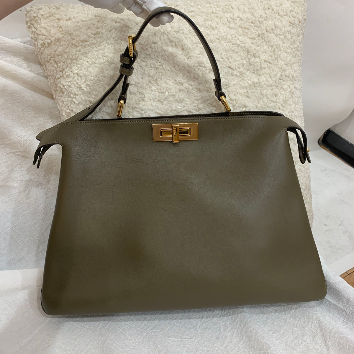 Fendi - Peekaboo ISeeU Soft Large - Leather - Green - (large)