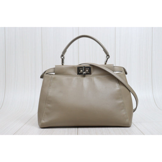 Fendi - Peekaboo - Leather - Beige