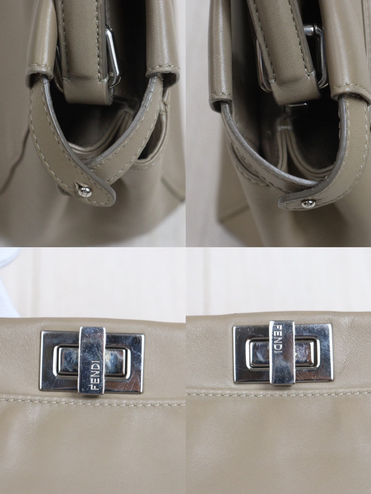 Fendi - Peekaboo - Leather - Beige