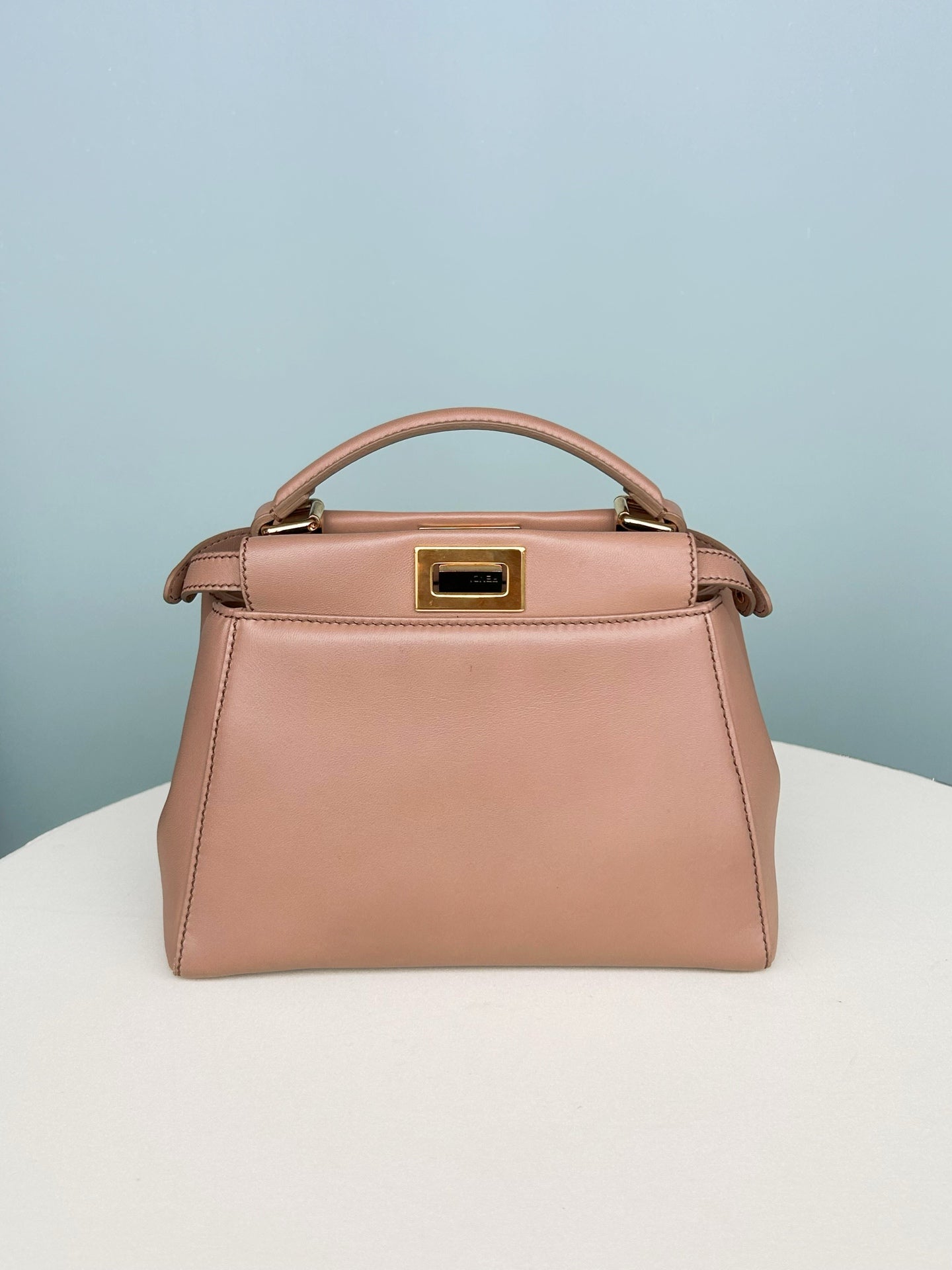 Fendi - Peekaboo - Leather - Beige - (mini)