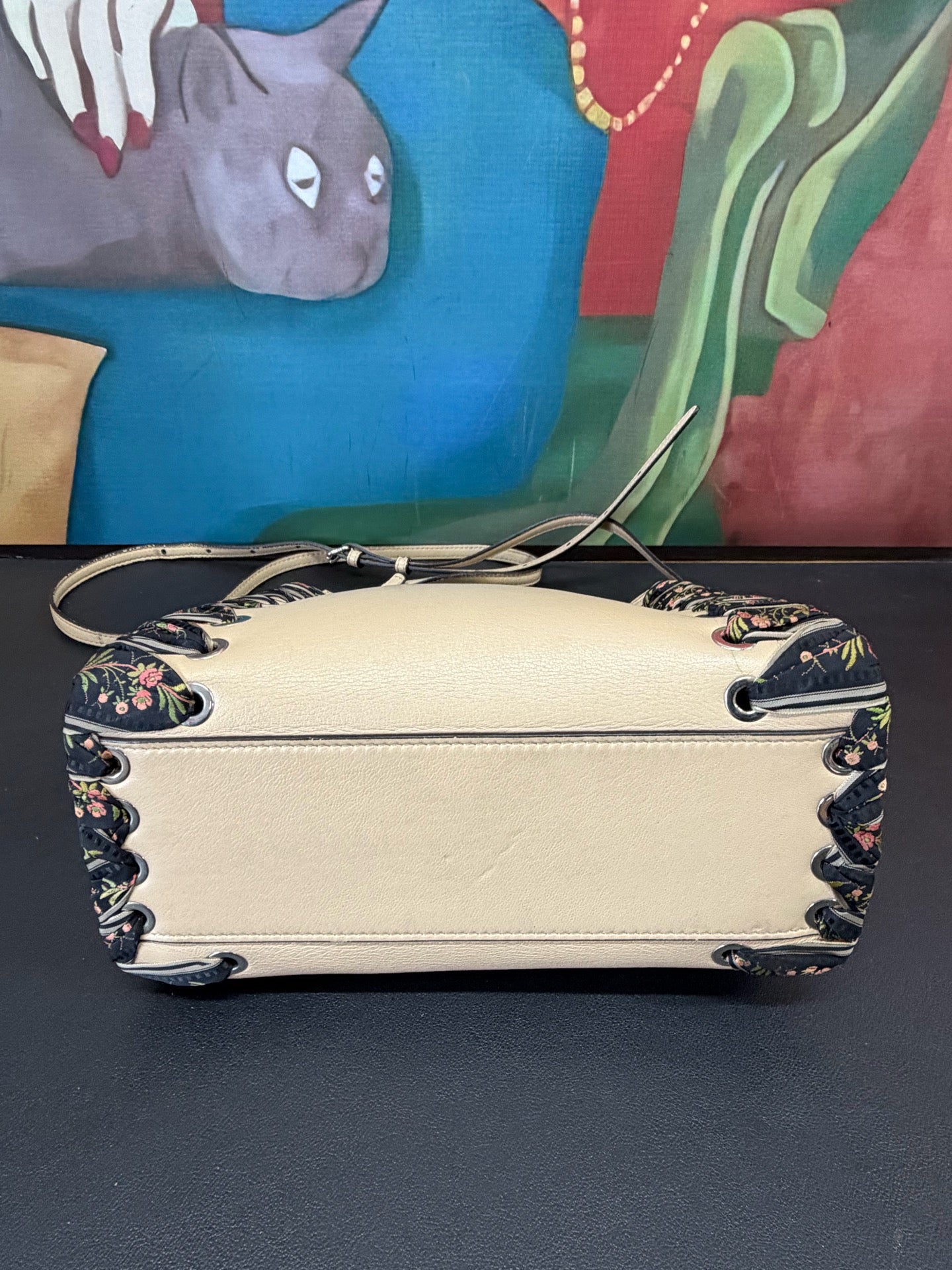 Fendi - Peekaboo - Leather - Beige - (mini)