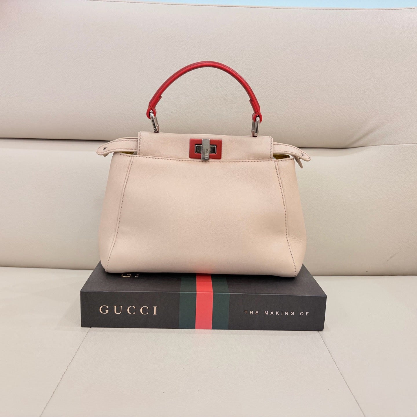 Fendi - Peekaboo - Leather - Beige - (small)