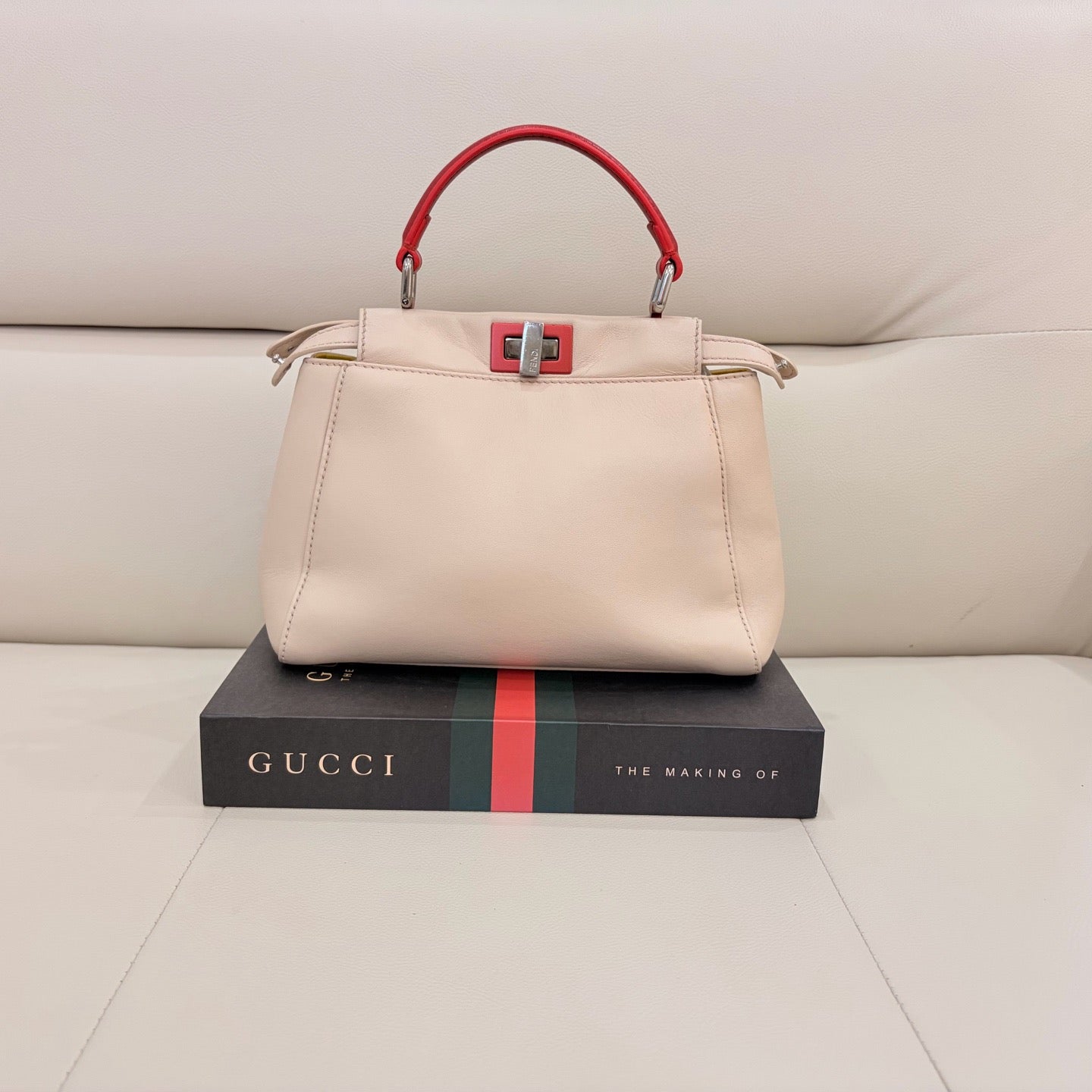 Fendi - Peekaboo - Leather - Beige - (small)