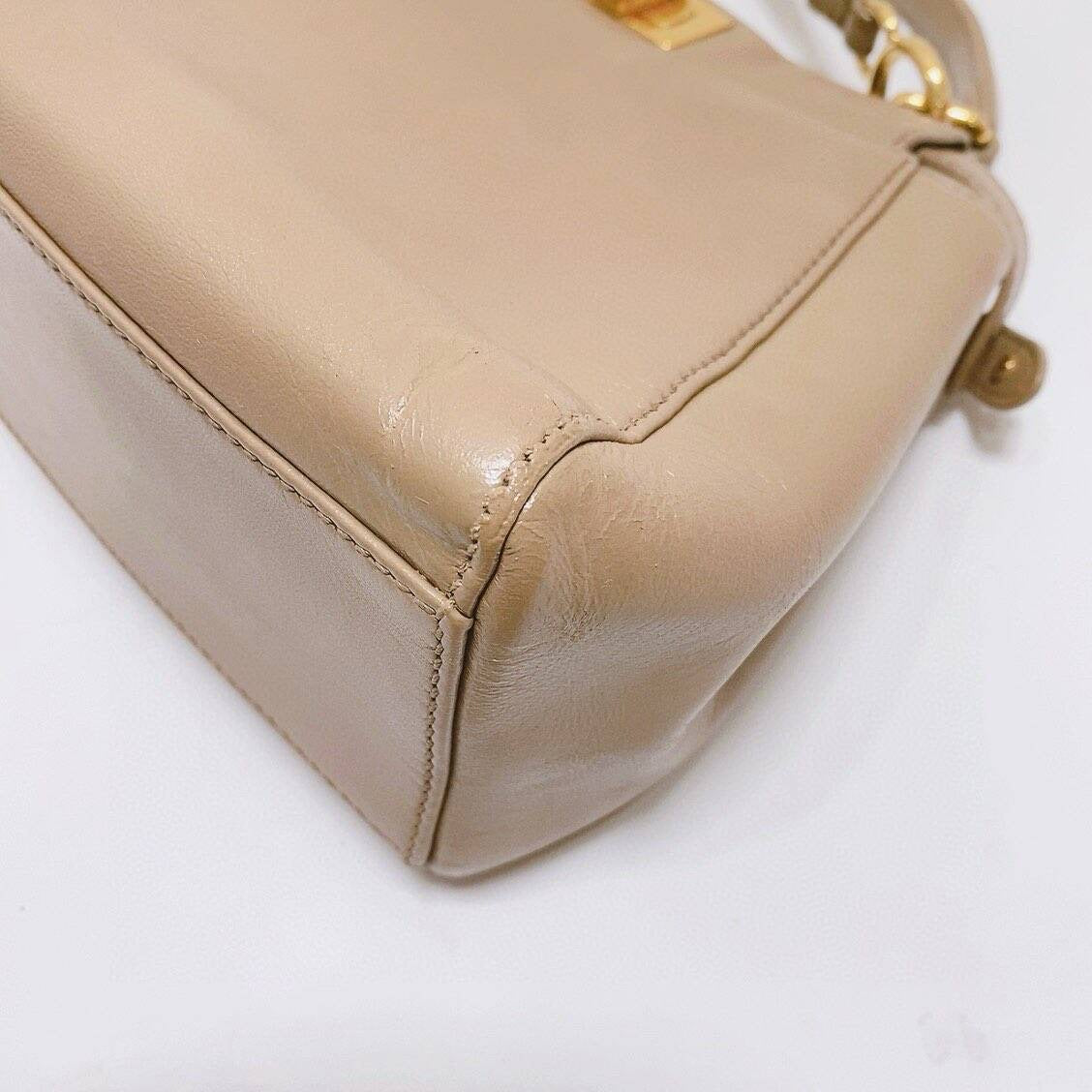 Fendi - Peekaboo - Leather - Beige - (small)