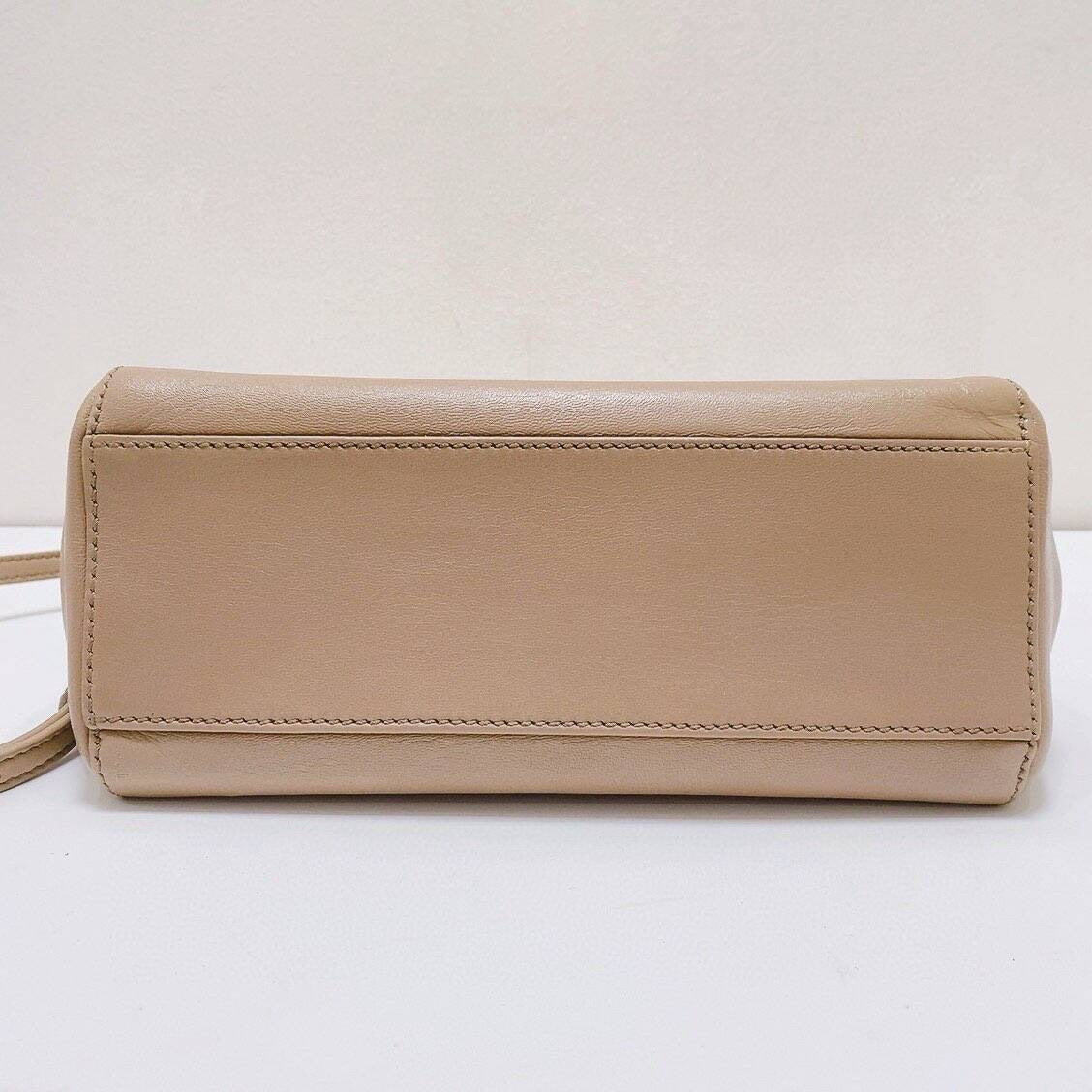 Fendi - Peekaboo - Leather - Beige - (small)