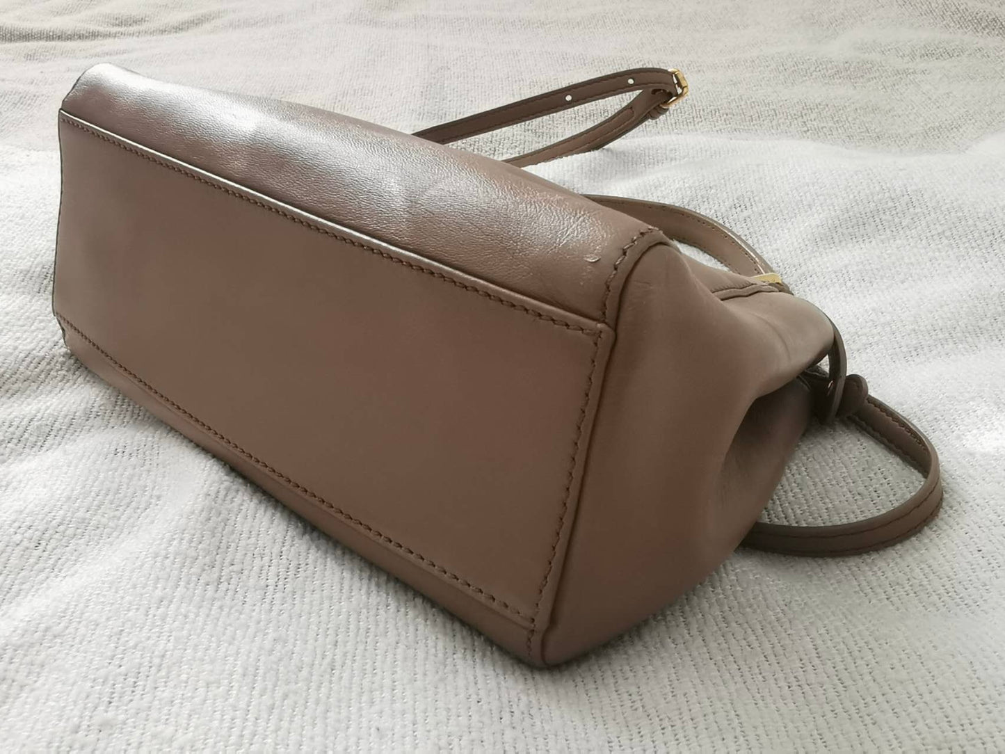 Fendi - Peekaboo - Leather - Beige - (small)