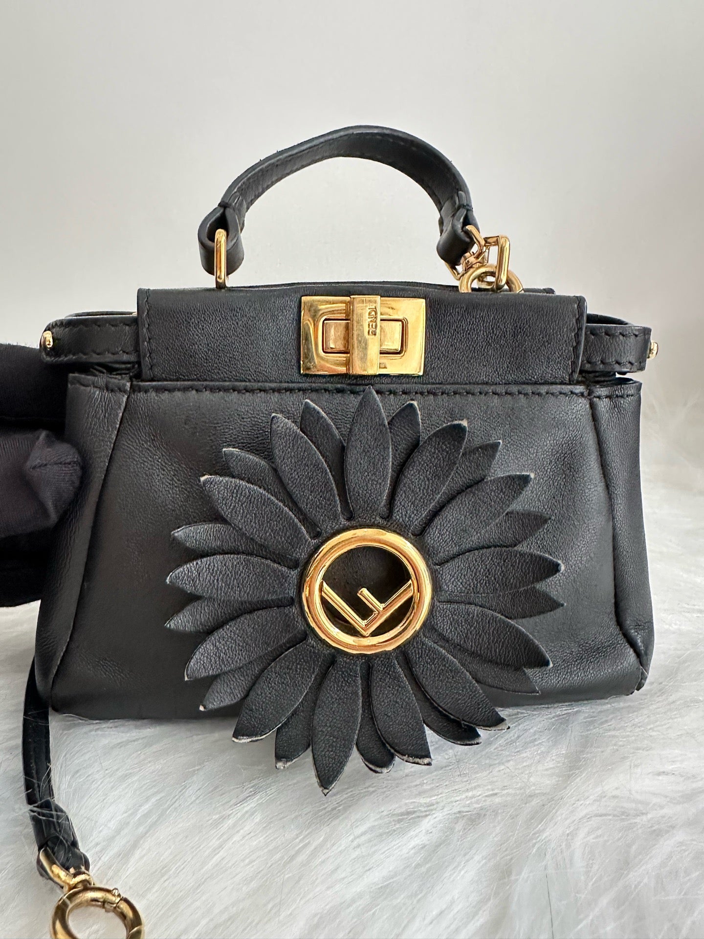 Fendi - Peekaboo - Leather - Black - (mini)