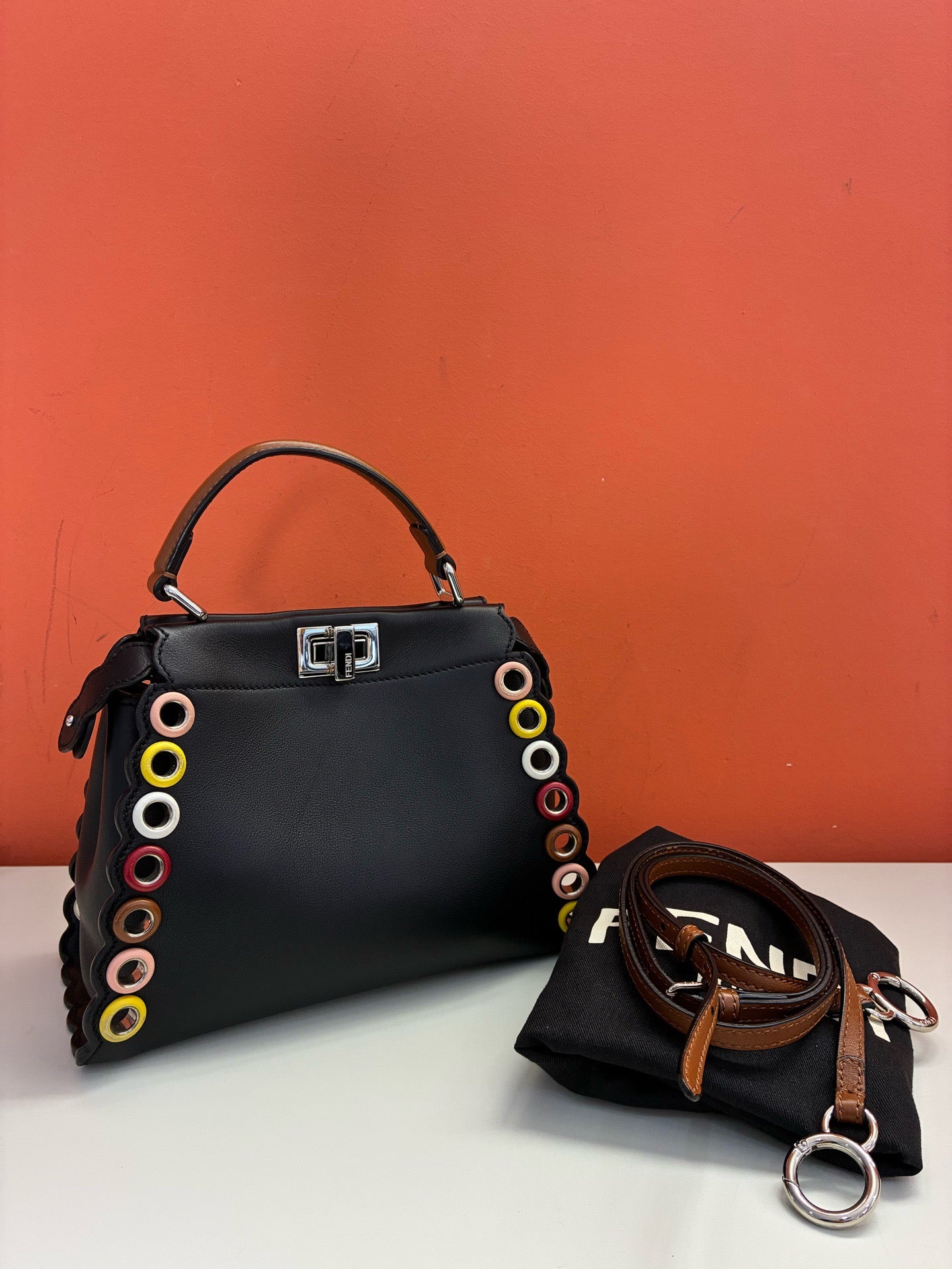 Fendi - Peekaboo - Leather - Black - (mini)