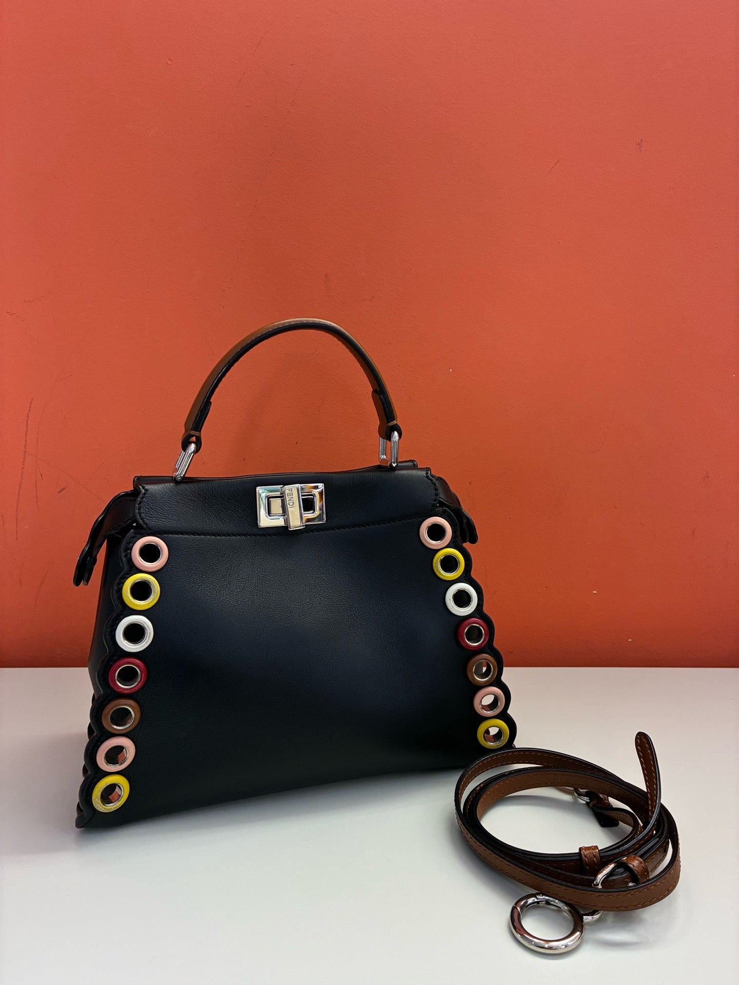 Fendi - Peekaboo - Leather - Black - (mini)