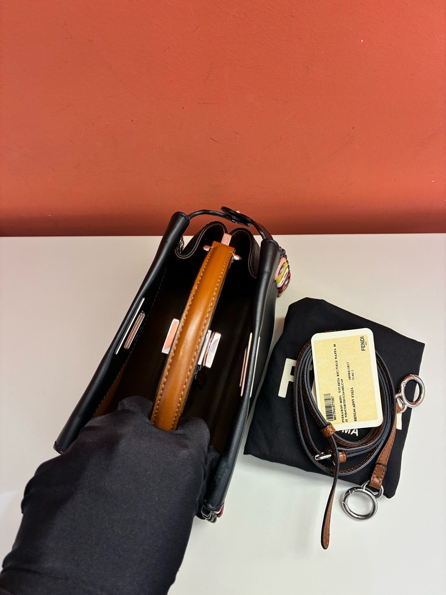 Fendi - Peekaboo - Leather - Black - (mini)