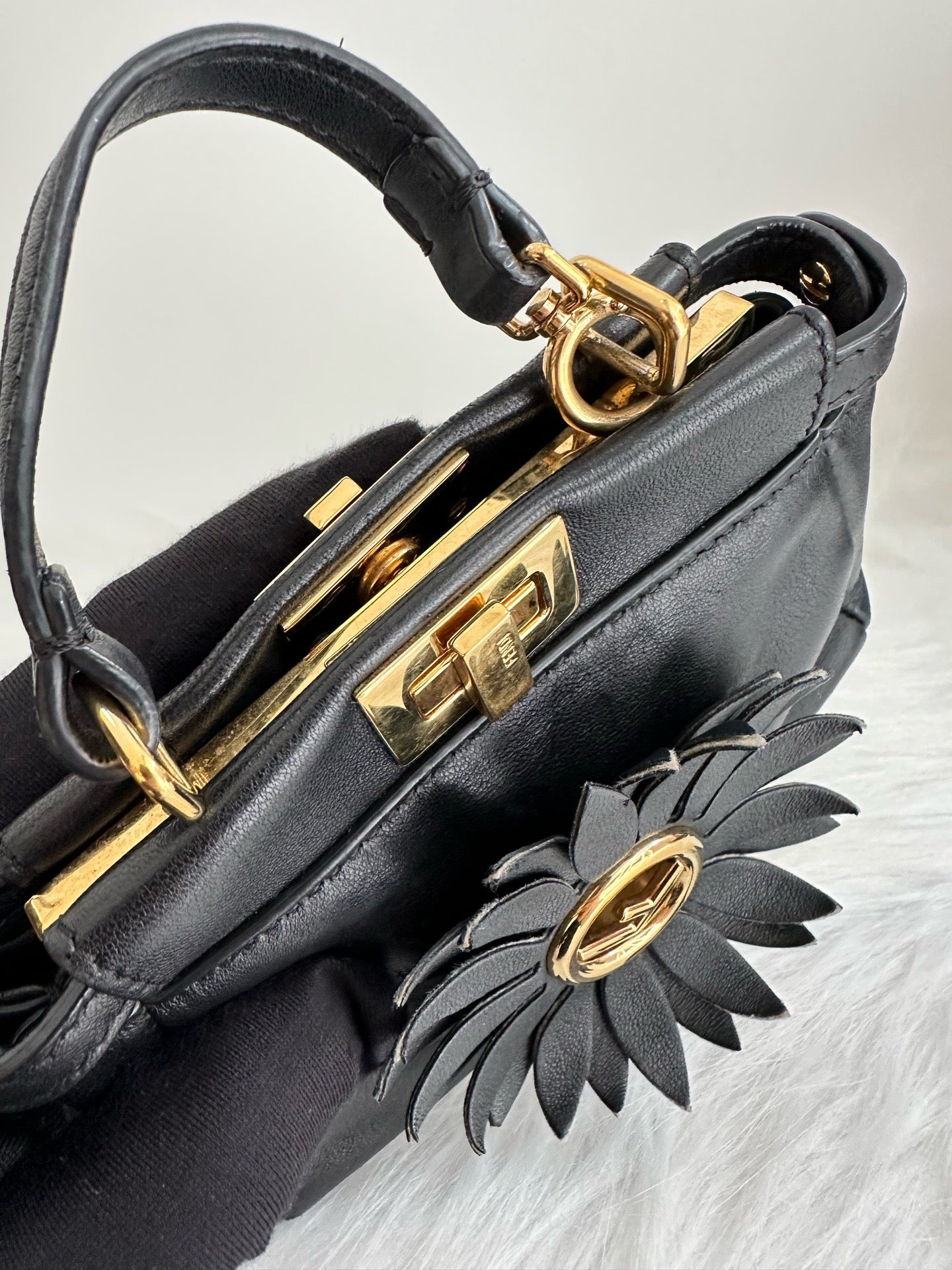 Fendi - Peekaboo - Leather - Black - (mini)