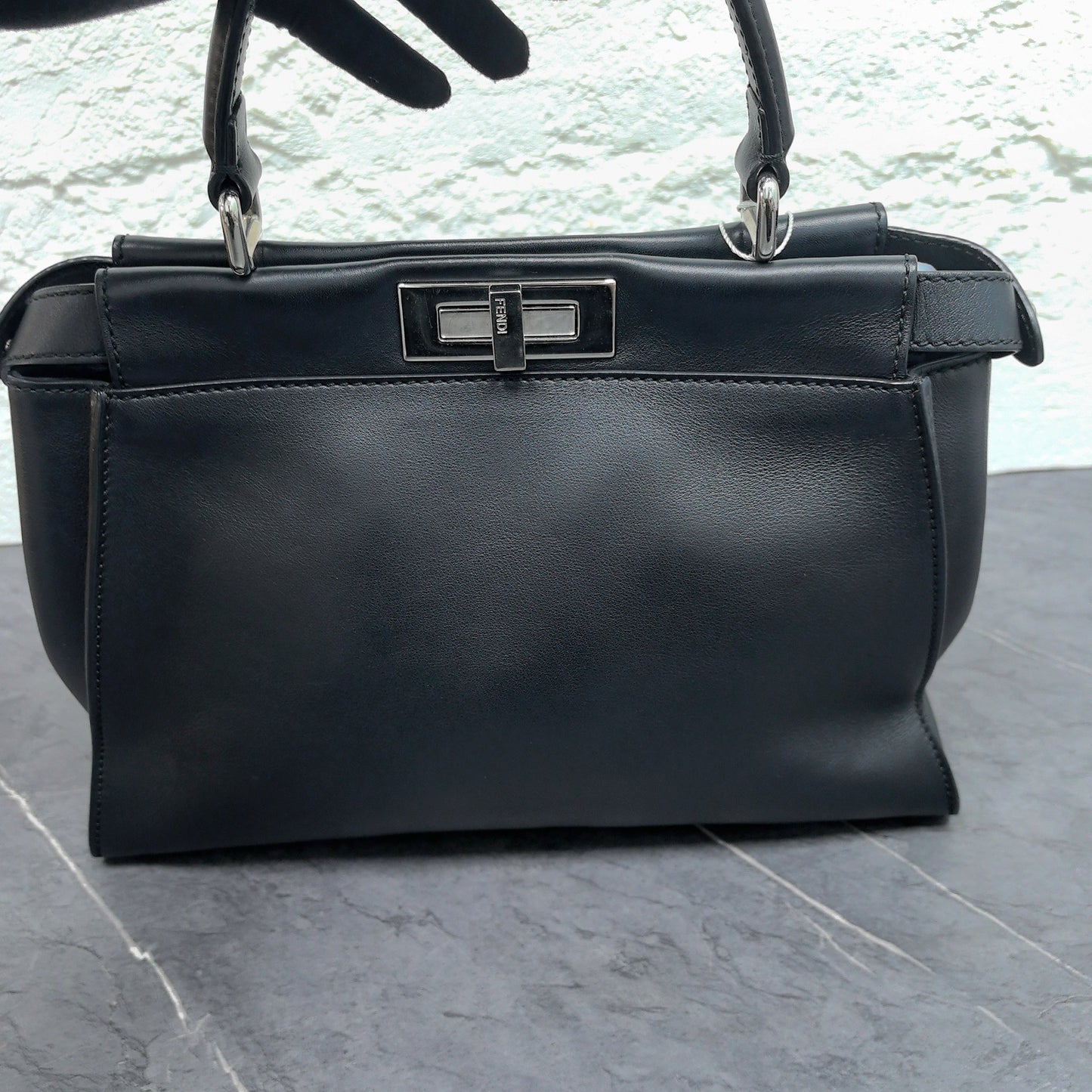 Fendi - Peekaboo - Leather - Black - (small)