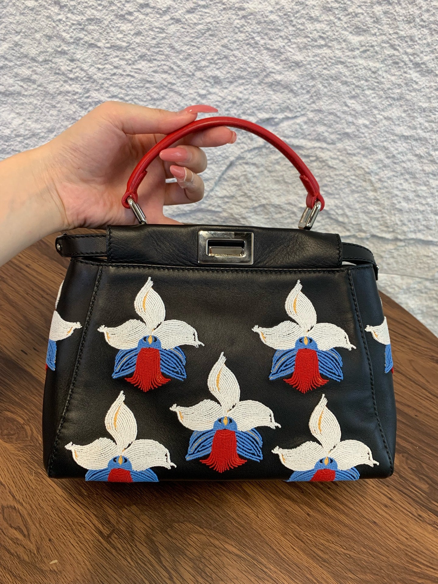 Fendi - Peekaboo - Leather - Black - (small)
