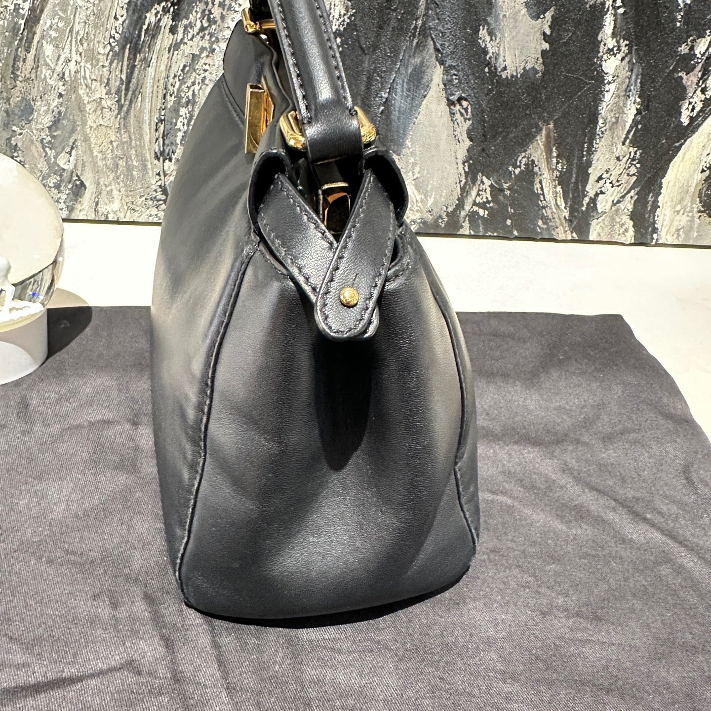 Fendi - Peekaboo - Leather - Black - (small)